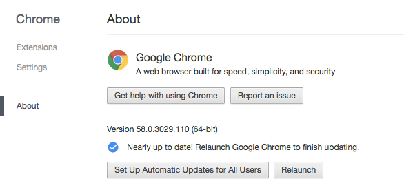what is latest version of google chrome for mac